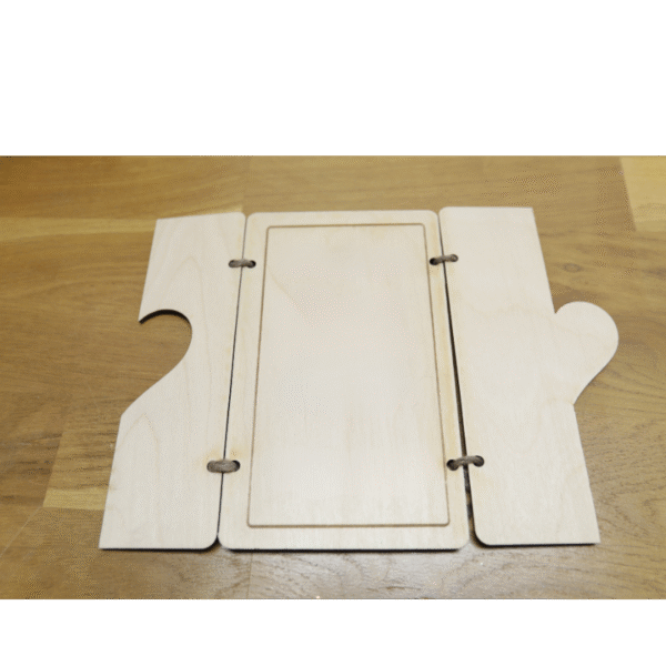 Faire-part vertical cœur et feuilles – Image 6